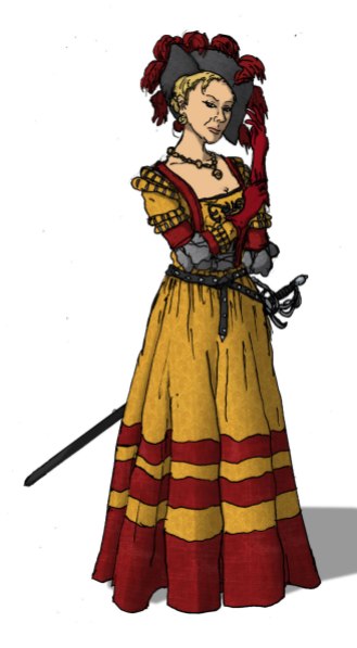 Gräfin Marie-Ulrike von Ambosstein (Art by Theo Axner)