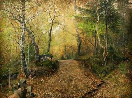 anshelm-schultzberg-forest-road-in-the-autumn-1885